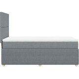  Okvir kreveta s oprugama i madrac svjetlosivi 80x200cm tkanina | shoptok.hr