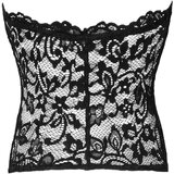 Noir Handmade - čipkasti korzet (crni) - L Cijene