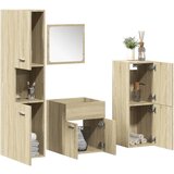 Maison Chic Kopalniški sestavi - Kopalniška garnitura 4-delna sonoma hrast inženirski les, (21787276) | Shoptok.si