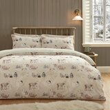 Catherine Lansfield Bež posteljnina za zakonsko posteljo iz mikropliša 200x200 cm Winter Friends – | Shoptok.si