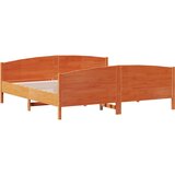 vidaXL Okvir kreveta s uzglavljem voštano smeđi 200x200 cm od borovine Cijene