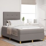 vidaXL Kutna postelja s madracem taupe 120x200 cm tkanina | shoptok.hr