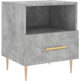  Noćni ormarići 2 kom boja betona 40x35x47,5cm konstruirano drvo | shoptok.hr