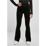 UC Curvy Ladies High Waist Rib Velvet Flared Leggings black | shoptok.hr