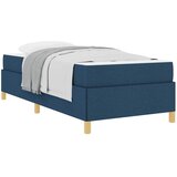 vidaXL Konstrukcija postelje z vzmetnico Modra 100 x 200 cm blago, (5000123935) | Shoptok.si