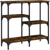 Maison Chic konzolna miza - miza ob steni dimljen hrast 80x29x75 cm inženirski les, (21786350) Cene