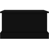 Kutija za pohranu crna 50 x 30 x 28 cm od konstruiranog drva | Eponuda.com