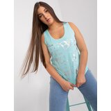 Fashion Hunters Top with mint print plus sizes Cene'.'