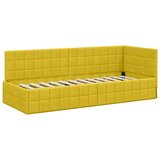  Kutni krevetni okvir s madracem s uzglavljem 2 kom. Žuta Baršun | shoptok.hr
