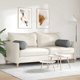  Valjkasti jastučići 2 pcs Tamno siva Ø 25 x 70 cm tkanina | shoptok.hr