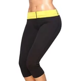 Ženske Neoprenske Fitness Hlače FN - 40415 - Crna / Žuta / L
