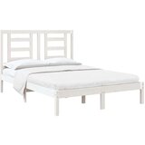  Okvir za krevet masivno drvo bijeli 120x190 cm 4FT mali bračni | shoptok.hr