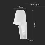  LED zidna lampa sa USB portom LED/2W/230V 3000K bela | Eponuda.com