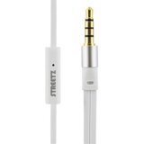 Streetz E120 Stay-in-ear slu&amp;scaron;alke na žico, daljinski z 1 gumbom, 3,5mm priključek, mikrofon, bele Slike