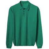 Lanaioli Polo majice dolgi rokavi Polo Uomo in cotone maniche lunghe Zelena Cene