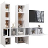  Komplet TV omaric 7-delni bela iverna plošča, (20914253) | Shoptok.si