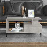 Klubska mizica betonsko siva 90x49x45 cm inženirski les, (20712223) | Shoptok.si