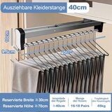 HONZUEN izvlečna garderobna palica 40cm do 45 kg | Shoptok.si