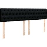 vidaXL Otomanski posteljni okvir z vzmetnico črn 160x200 cm blago | Shoptok.si