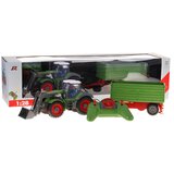  Traktor s prikolicom na daljinsko upravljanje u mjerilu 1:28 - crveno/zeleni | shoptok.hr