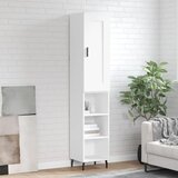 vidaXL Visoka komoda bijeli 34,5x34x180 cm od konstruiranog drva | shoptok.hr