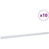  Profili za rubove stepenica 10 pcs Srebrno 67 x 3.5 x 3 cm | shoptok.hr