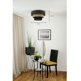 Brilagi plafonsko svetlo dakota luneta 1xE27/15W/230V prečnik 45 cm crna/ratan | Eponuda.com
