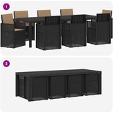  Vrtni set za objed s jastukom 9 pcs Antracit i sivosmeđa PP | shoptok.hr