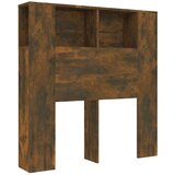  Uzglavlje s ormarićem boja dimljenog hrasta 100x18,5x102,5 cm | shoptok.hr