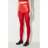 Adidas Kratke hlače za žene, boja: crvena, glatki materijal, visoki struk, IB4546-red