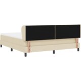 Box Spring Krevet s Madracem Krem 180x200 cm Tkanina | shoptok.hr