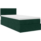 Otomanski krevet s madracem i LED tamnozeleni 80x200cm baršun | Eponuda.ba