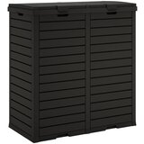  Vanjska kanta za smeće crna 78 x 41 x 86 cm od polipropilena | Eponuda.ba