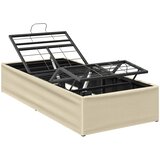  Električni podesivi okvir kreveta Krem 200 x 70 x 33,5 cm Čelik | shoptok.hr