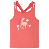  Dječja majica bez rukava koraljne boje 104 | shoptok.hr