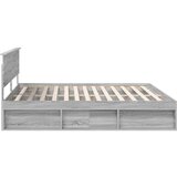  Okvir za krevet s uzglavljem Siva Sonoma 200 x 200 cm | shoptok.hr