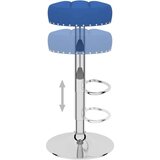 vidaXL Barski stolčki 2 kosa modro blago | Shoptok.si