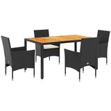  5-dijelni vrtni blagovaonski set s jastucima poliratan i bagrem | shoptok.hr