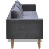 vidaXL set dvosjeda i trosjeda od tkanine tamnosivi | shoptok.hr