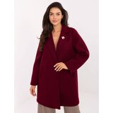 RUE PARIS Coat-IT-PL-FL8153.60-burgundy | Shoptok.si