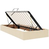  LED krevet za pohranu s madracem Krem 90 x 190 cm Tkanina | shoptok.hr