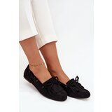 Boto Women's moccasins with fringes and bow black Olivianne | shoptok.hr