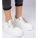 Gemre White sneakers with silver rhinestones Treysi | shoptok.hr