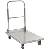 The Living Store Voziček s platformo srebrn 82x53x86 cm nerjaveče jeklo - Voziček S Platformo, (21662935) | Shoptok.si