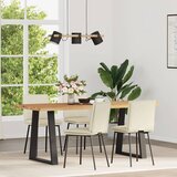 Maison Chic Jedilni stoli - Vzorci stoli 4 kosi krem žamet A781, (22031883) | Shoptok.si
