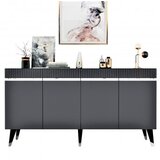 Woody Fashion Komoda Defne Anthracite Silver | ePonuda.com