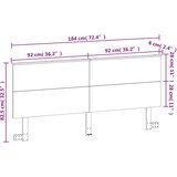 vidaXL Vzglavje voščeno rjava 180 cm trdna borovina | Shoptok.si