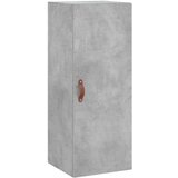 vidaXL Visoka omara betonsko siva 34,5x34x180 cm inženirski les | Shoptok.si