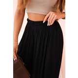Kesi Włoski Women's wide trousers with elastic waistband black | ePonuda.com