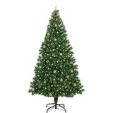 vidaXL Umestno božično drevo Zelena 240 cm PVC, jeklo in plastika | Shoptok.si